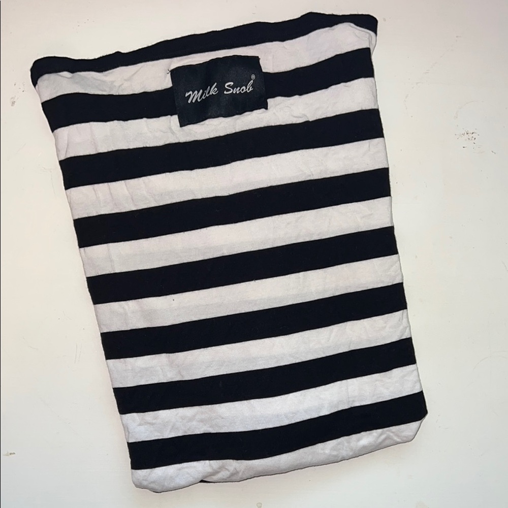 Milk Snob Black and White Striped Cover